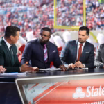 From Left Rob Stone Brady Quinn Mark Ingram Matt Leinart And Urban Meyer On Fox Big Noon Kickoff Show
