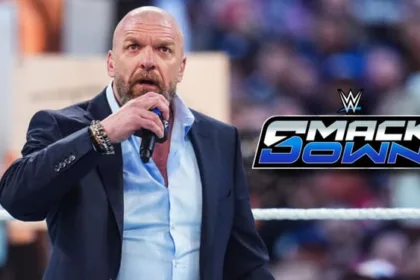 Triple H Looking Concerned At A Wwe Smackdown Event