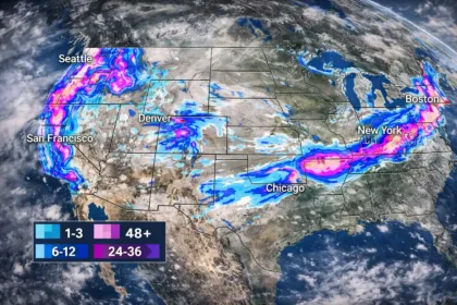 Winter Storm Snow Maps Show Up To 4 Feet Of Snow Across U.s. Coasts