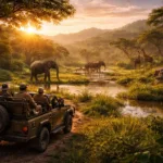 African Safari At Dawn