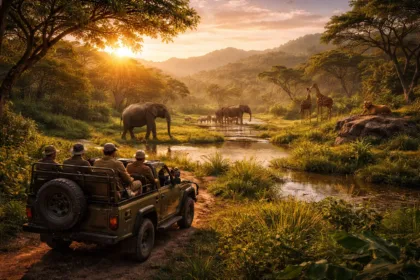 African Safari At Dawn