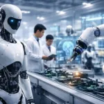 AI and robotics technologies in Asia representing innovation and industrial automation