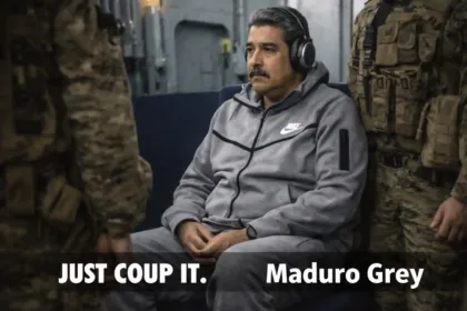 Grey athleisure tracksuit and sneakers on a neutral background