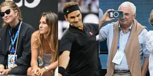 Roger Federer With His Wife Mirka And Four Children At The Australian Open Emotional And Smiling