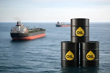 Oil tanker ships on open sea representing Venezuelan oil exports and market dynamics